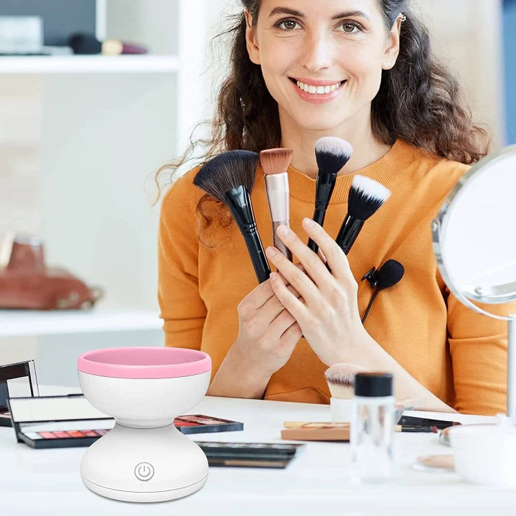 Electric Makeup Brush Cleaner – Automatic Spinner with Bowl | ChinaCart.pk