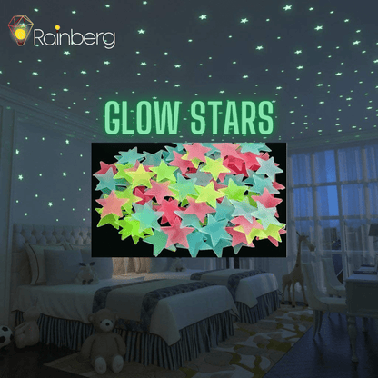 Star Luminious Wall Stickers Glow in the Dark