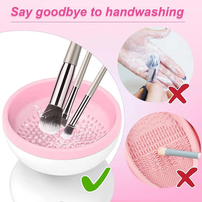 Electric Makeup Brush Cleaner – Automatic Spinner with Bowl | ChinaCart.pk