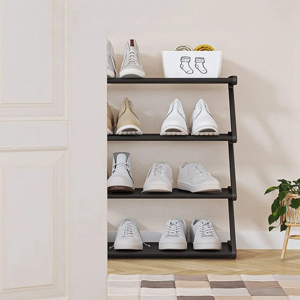 4 Layer Shoe Rack – Space Saving Organizer for Home & Entryway | ChinaCart.pk
