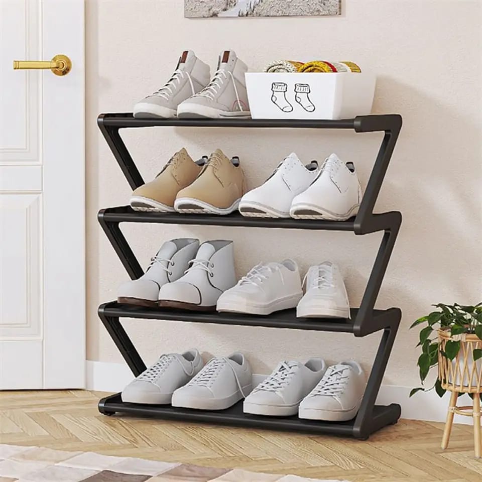 4 Layer Shoe Rack – Space Saving Organizer for Home & Entryway | ChinaCart.pk