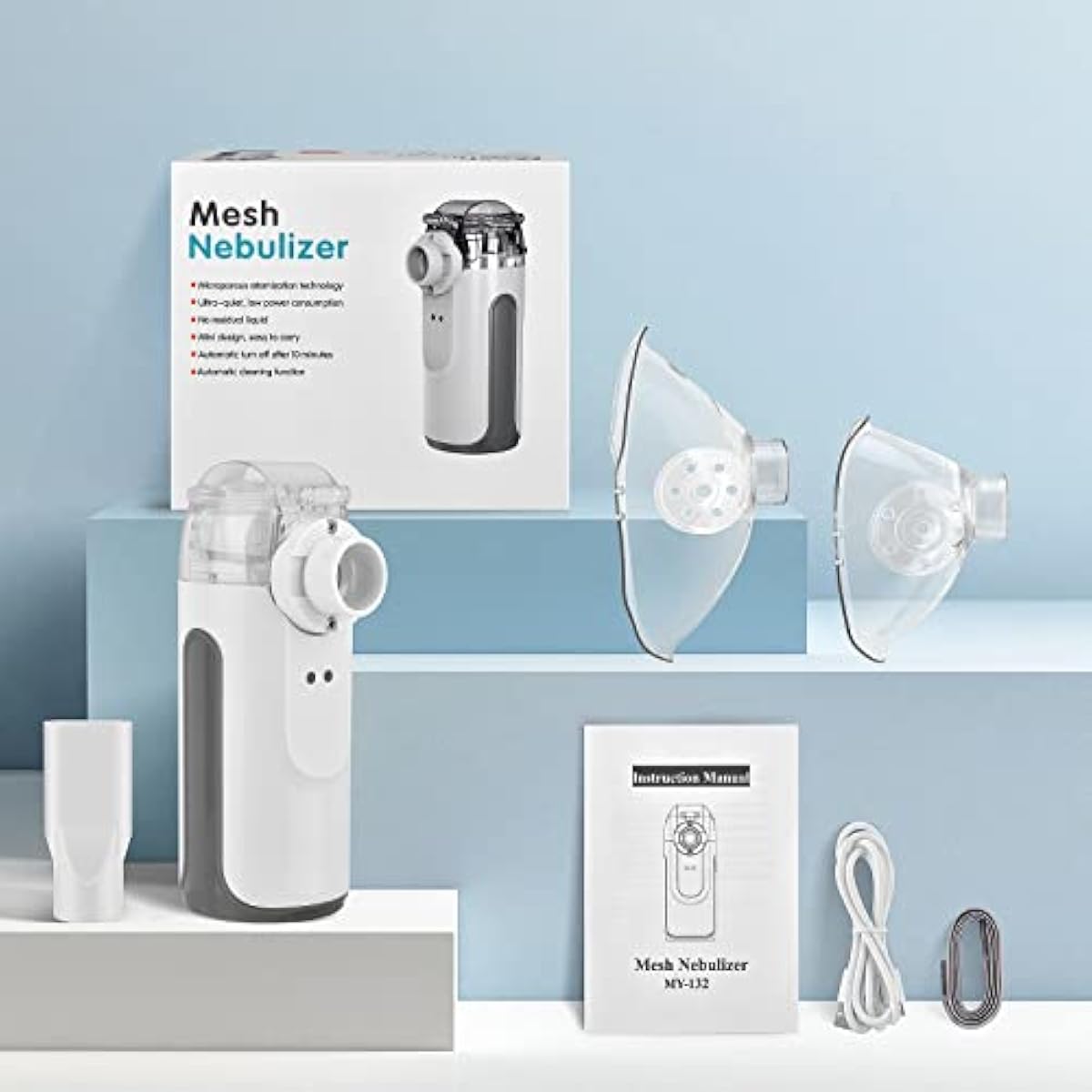 Mesh Nebulizer – Portable Steam Inhaler for Adults & Kids | ChinaCart.pk