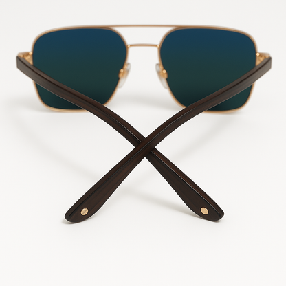 Gold Frame Aviators –Sunglasses