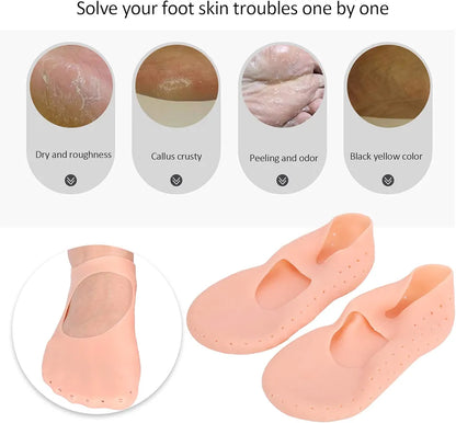 Silicone Full Heel Pads for Foot Pain Relief & Crack Protection – Chinacart.pk