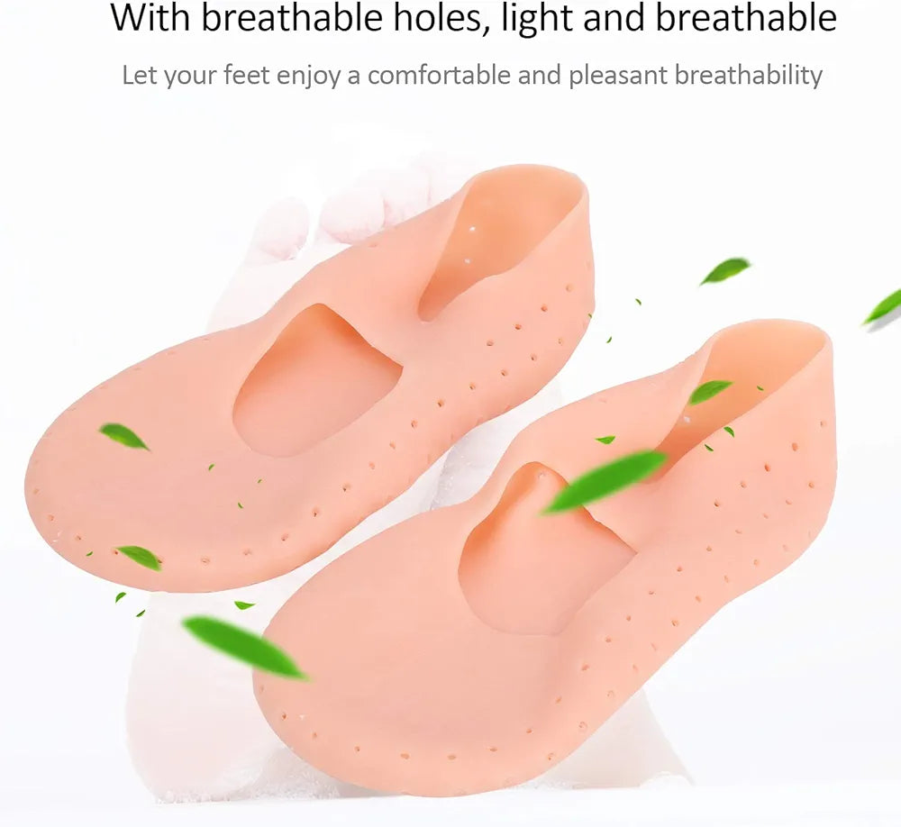 Silicone Full Heel Pads for Foot Pain Relief & Crack Protection – Chinacart.pk