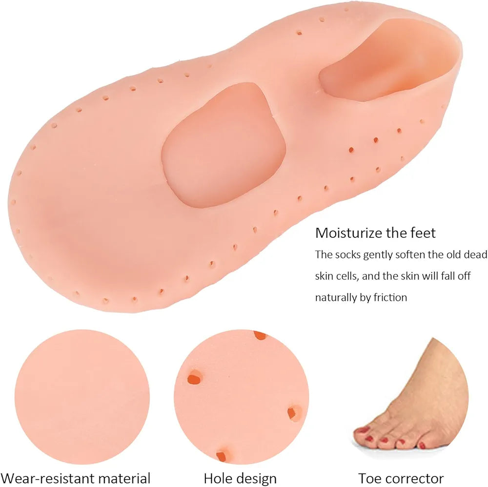 Silicone Full Heel Pads for Foot Pain Relief & Crack Protection – Chinacart.pk