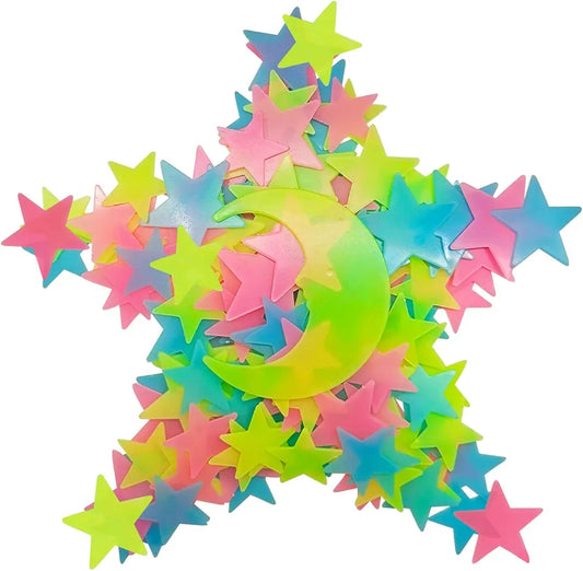 Star Luminious Wall Stickers Glow in the Dark
