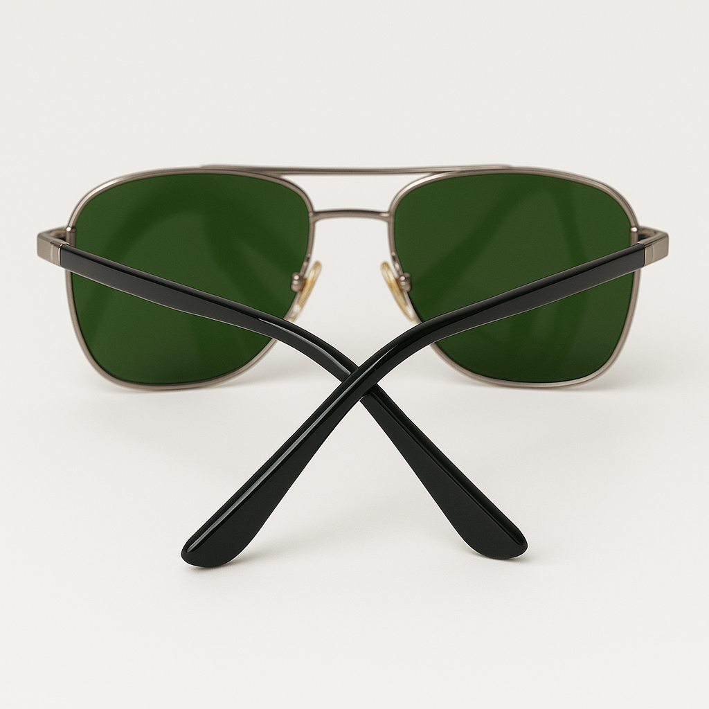 Sunglasses – Elite Green Lens Aviators glasses