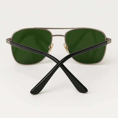 Sunglasses – Elite Green Lens Aviators glasses