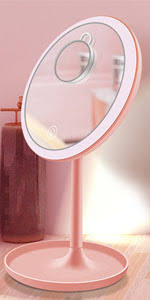 Makeup Mirror with LED Vanity Light – Adjustable Brightness & Portable Design | ChinaCart.pk
