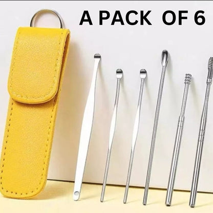 Pack of 3 Ear Wax Cleaning Tool Pouch