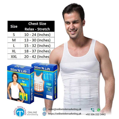 Slimming Lifting Belt Shirt for Men
