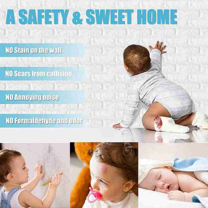 3D Brick Wall Sheets (Pack of 4)